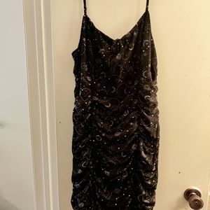 XL Ruched fitted dress